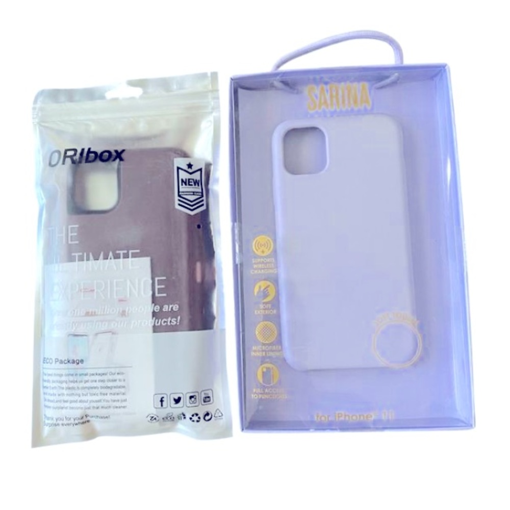 Two Purple iPhone 11 Cases